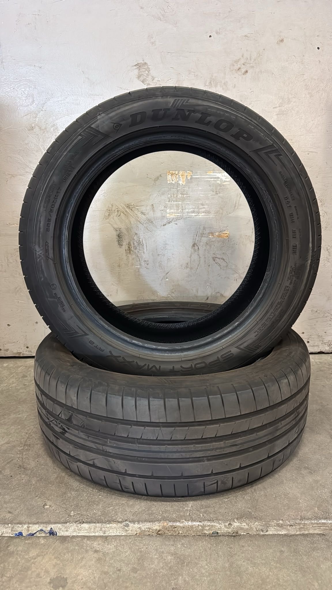 225-50-17 98Y Dunlop Sport Maxx RT2 Zomer banden - Set 30.52, Gebruikt, -, -, Ophalen of Verzenden