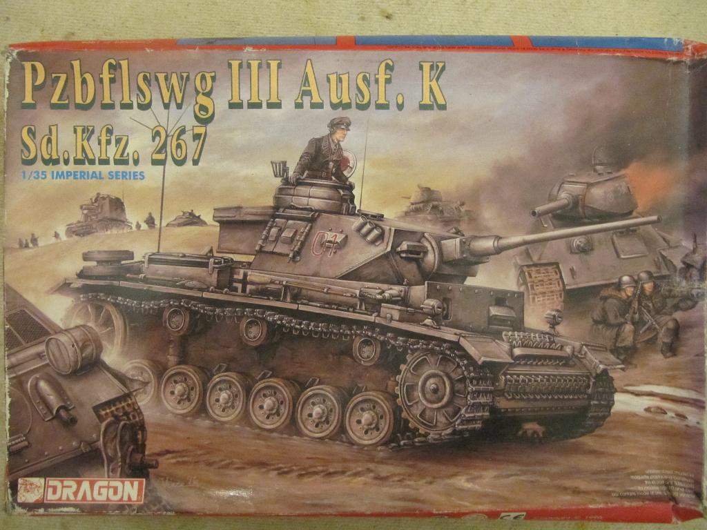 DRAGON Pz.III Ausf.K Sdkfz.267 1/35, Envoi, Comme neuf, 1:32 à 1:50