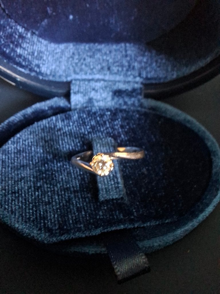 Diamanten ring, Bijoux, Sacs & Beauté, Bagues, 20 ou plus grands, Comme neuf, Or, Enlèvement
