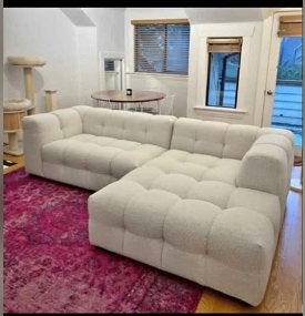 Branded new sofa available with free home delivery, 150 tot 200 cm, Hoekbank, Zo goed als nieuw, 100 tot 125 cm