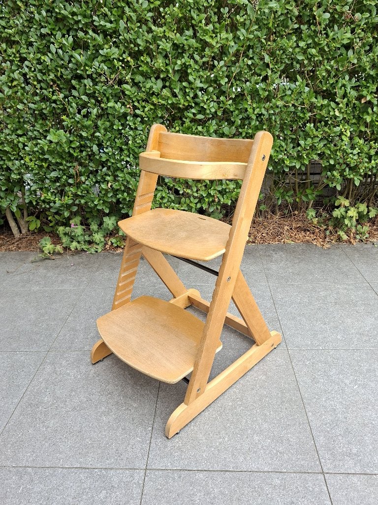 Houten Tripp Trapp meegroeistoel, Ophalen, Gebruikt, Meegroeistoel