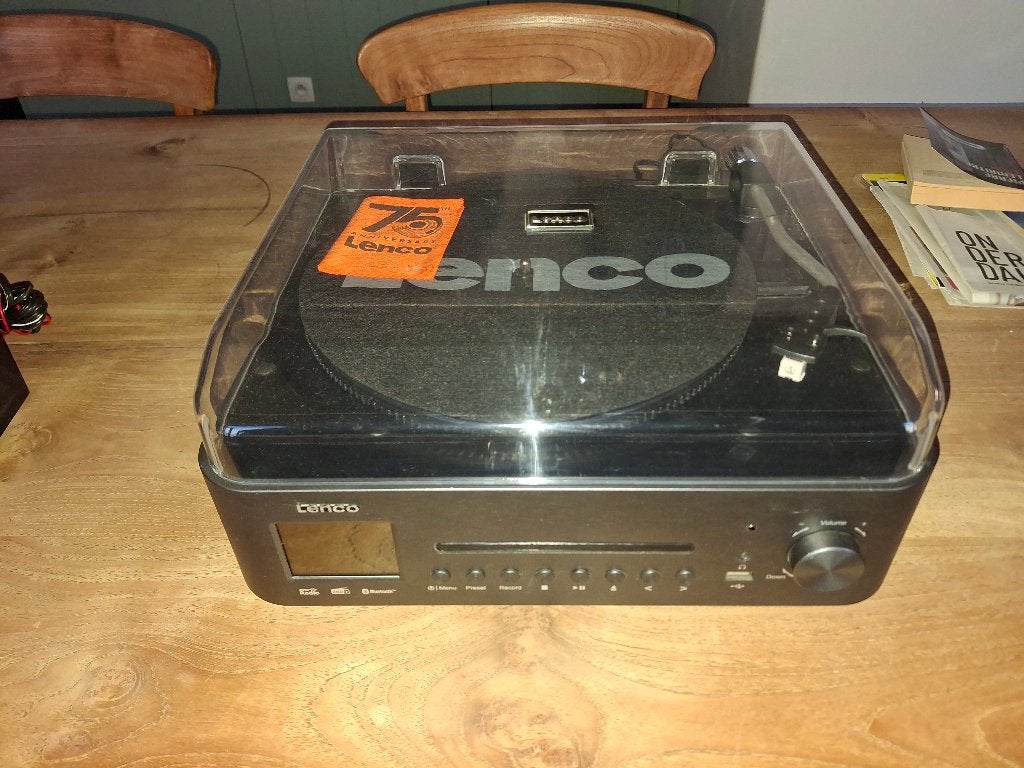 Platenspeler met radio en CD - Lenco MC 460, Audio, Tv en Foto, Zo goed als nieuw, USB-aansluiting, Platenspeler, Ophalen