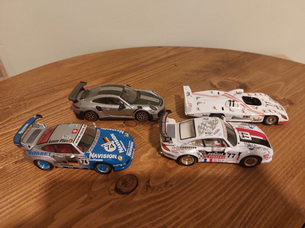 lot van 4 modelauto's Porsche, Ophalen of Verzenden, Gebruikt, Schuco