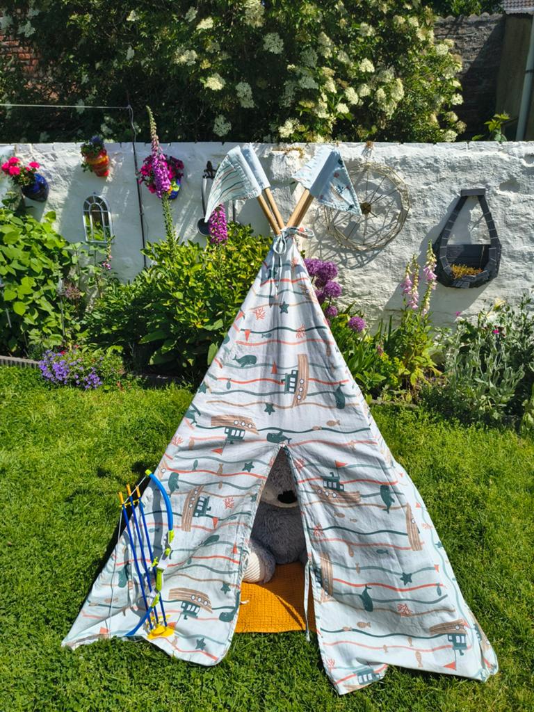 Tipi speeltent voor kinderen, Ophalen