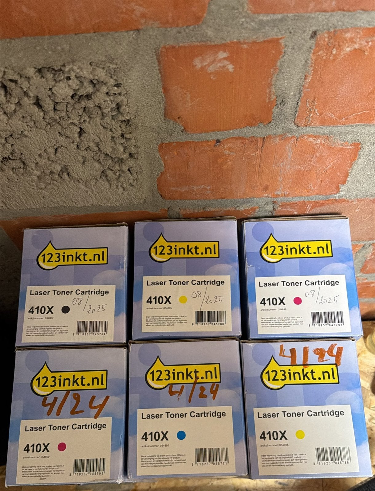 Inkttoners, Ophalen, Nieuw