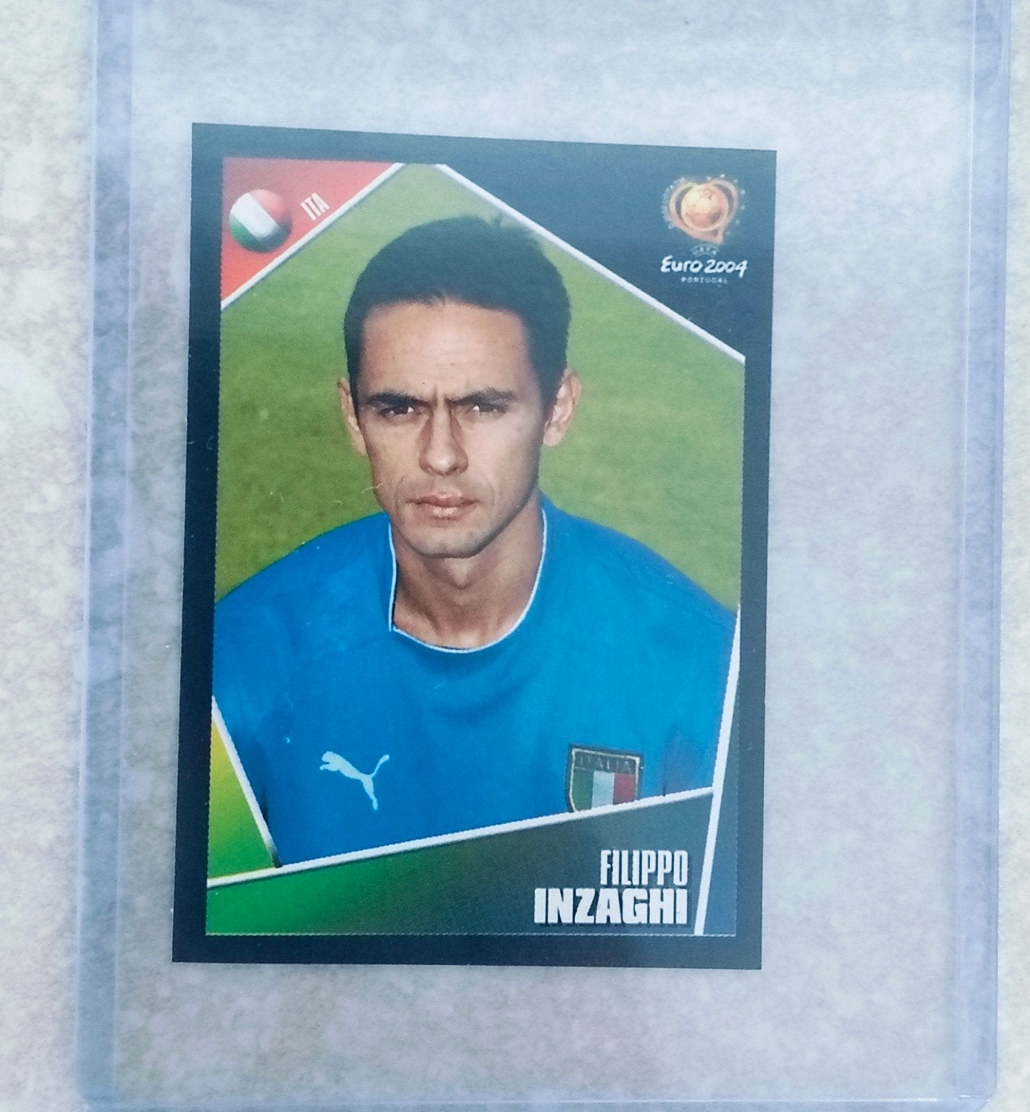 Panini sticker Euro 2004 Filippo Inzaghi Italië, Enlèvement ou Envoi, Autocollant