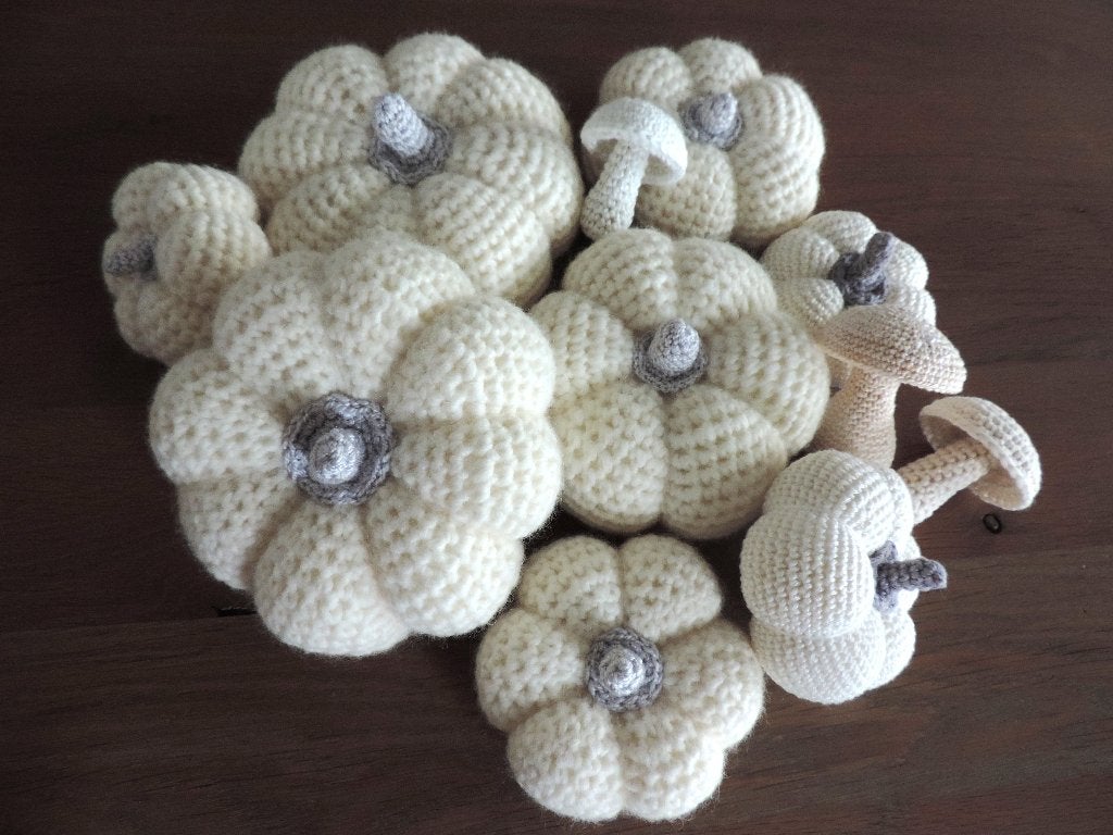 gehaakte pompoenen en paddestoelen., Hobby & Loisirs créatifs, Enlèvement, Neuf, Crochet, Autres types