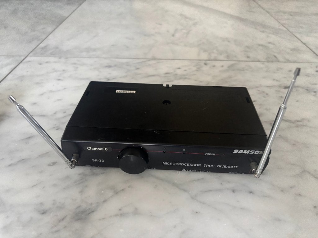 Draadloze verbinding SAMSON SR-33 Wireless Receiver met CT3G, Muziek en Instrumenten, Microfoons, Ophalen, Gebruikt, Overige typen