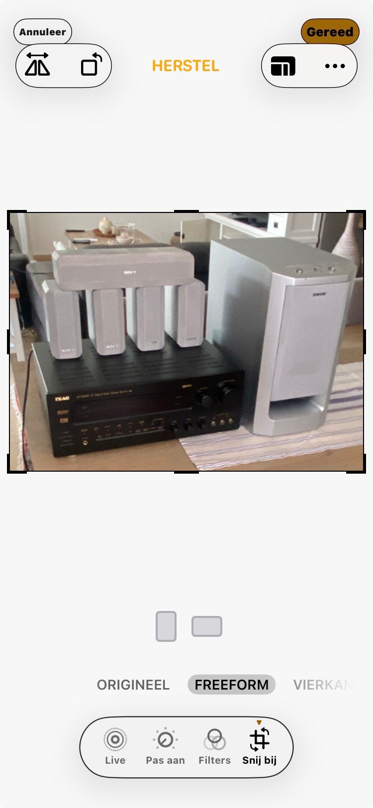 Versterker 5 + 1 Teac AG-D9260 en Sony luidsprekers SA-VE225, TV, Hi-fi & Vidéo, Amplificateurs & Ampli-syntoniseurs, 60 à 120 watts