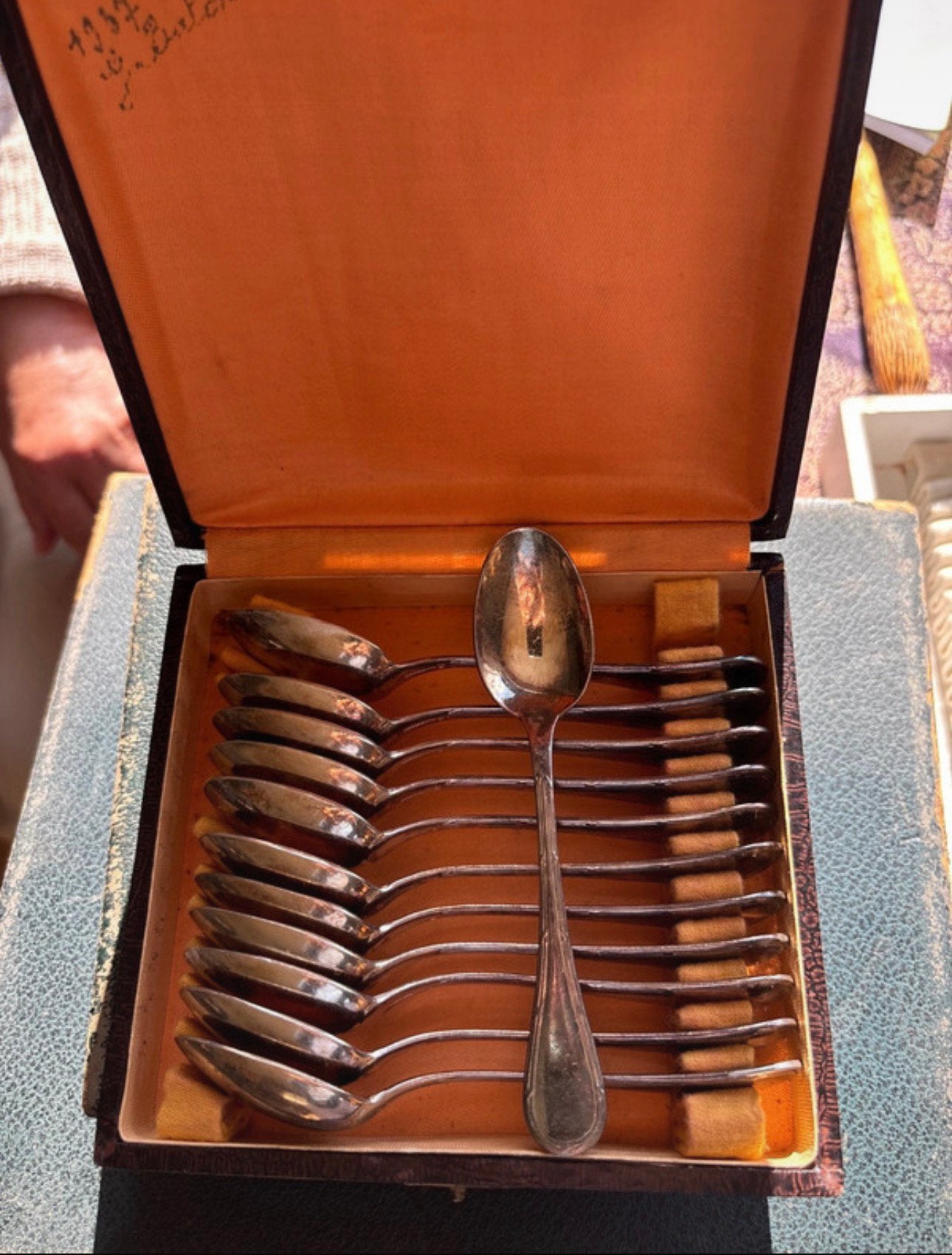 12 koffielepels van Christofle Hotel, Ophalen of Verzenden