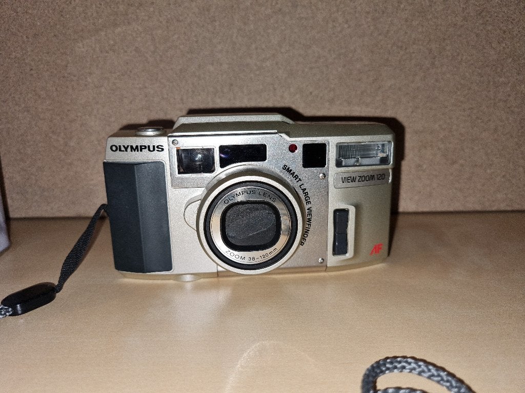 Camera Olympus Accura View Zoom 120 analoge fotocamera, Audio, Tv en Foto, Fotocamera's Analoog, Ophalen, Gebruikt, Compact, Olympus