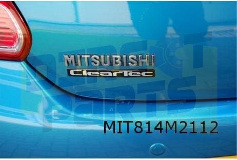 Mitsubishi achterklep embleem tekst ''ClearTec'' Origineel!, Neuf, -, -, Mitsubishi