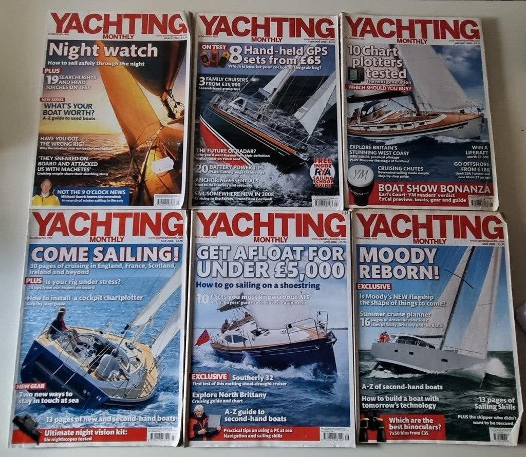 Magazines Yachting Monthly 2005-2008, Enlèvement ou Envoi, Comme neuf, Sports et Loisirs