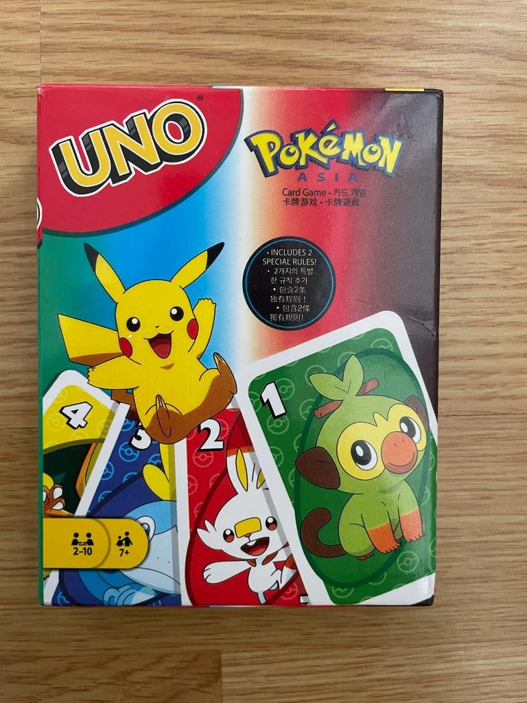 Uno Pokémon Asia (EN), Hobby en Vrije tijd, Ophalen of Verzenden