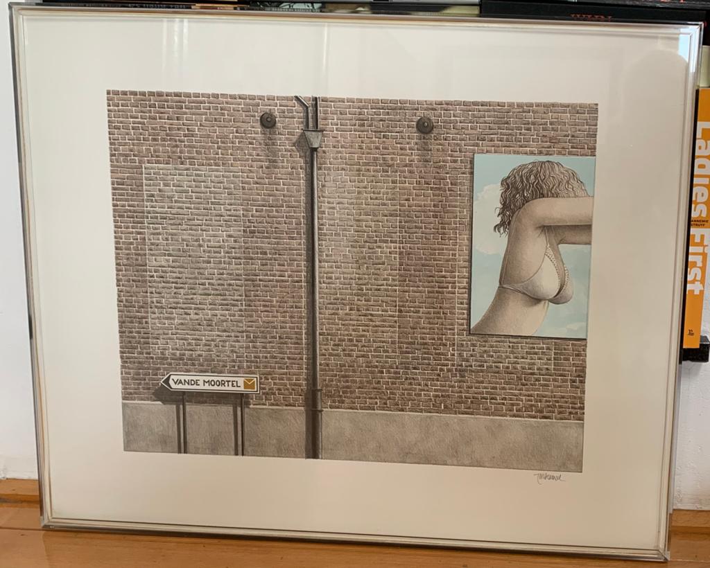 Ingekaderd kunstwerk “Tilkens” – moderne urban stijl, Ophalen