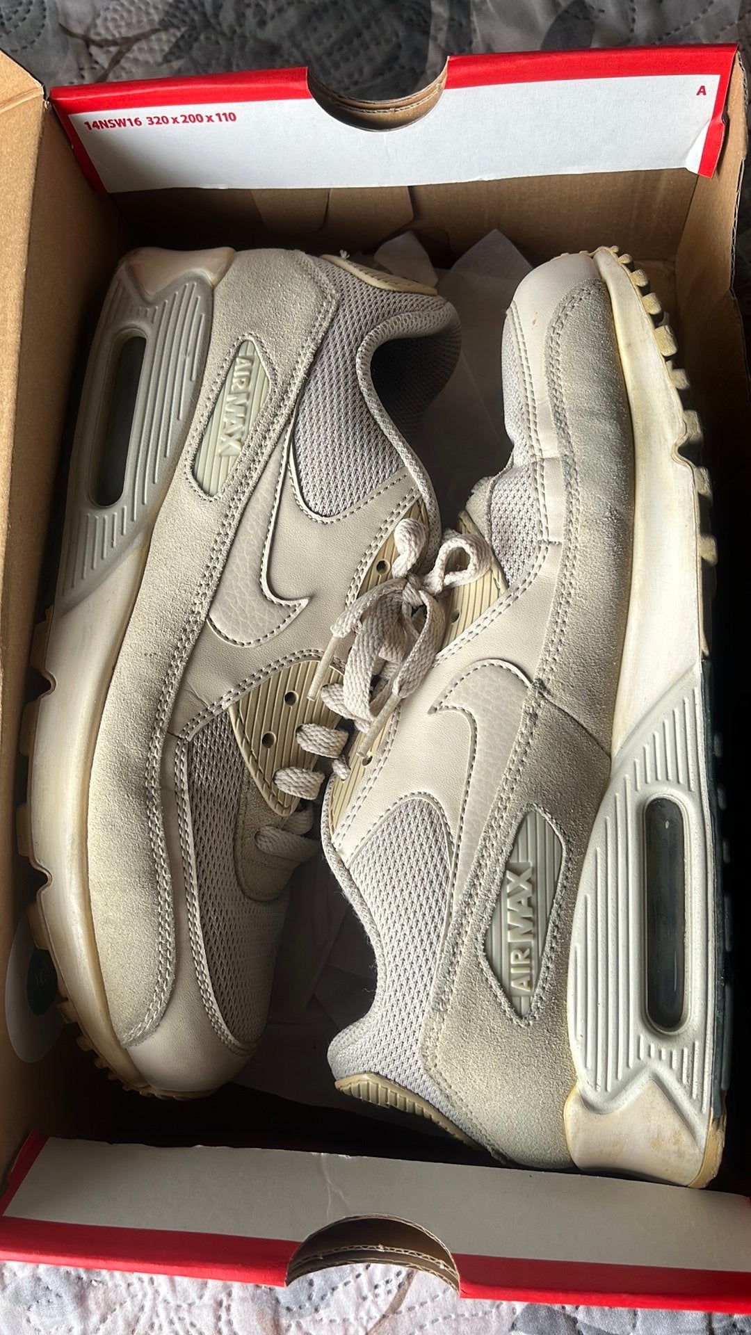 Nike Air Max 90 Beige edition ( Maat 42 ), Enlèvement, Porté, Baskets