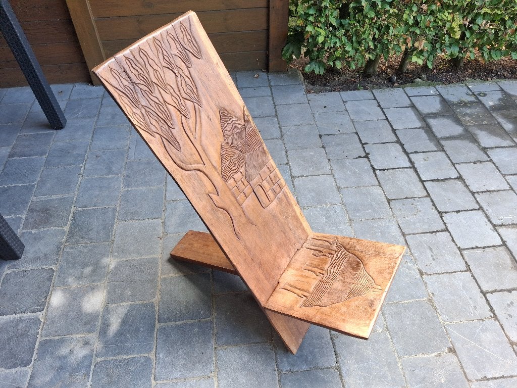 Houten stoel, Ophalen