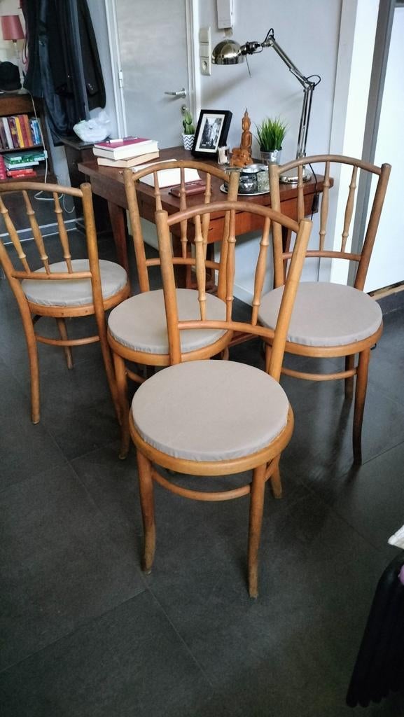 Echte FISCHEL/THONET bistro stoelen, Antiek en Kunst, Antiek | Meubels | Stoelen en Sofa's, Ophalen