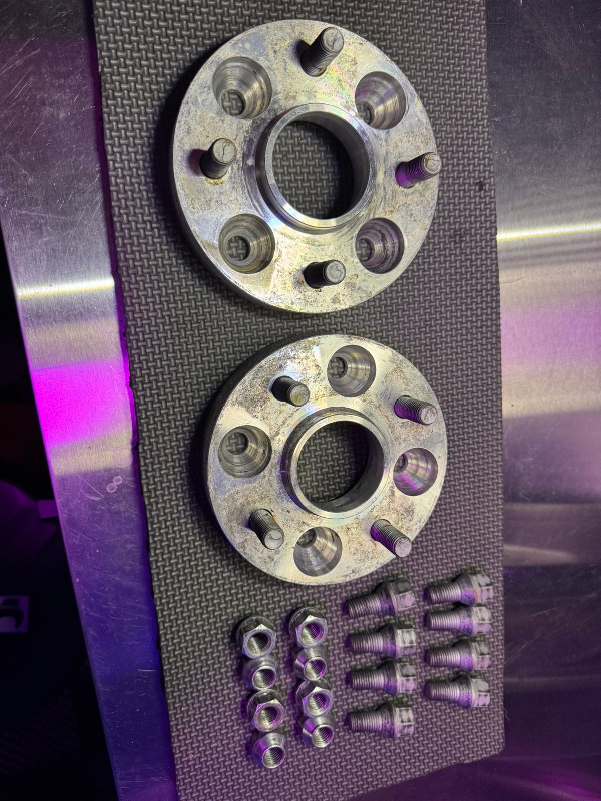 Spacers 4x100 25mm, Audio, Tv en Foto, Ophalen of Verzenden, Zo goed als nieuw, Complete set