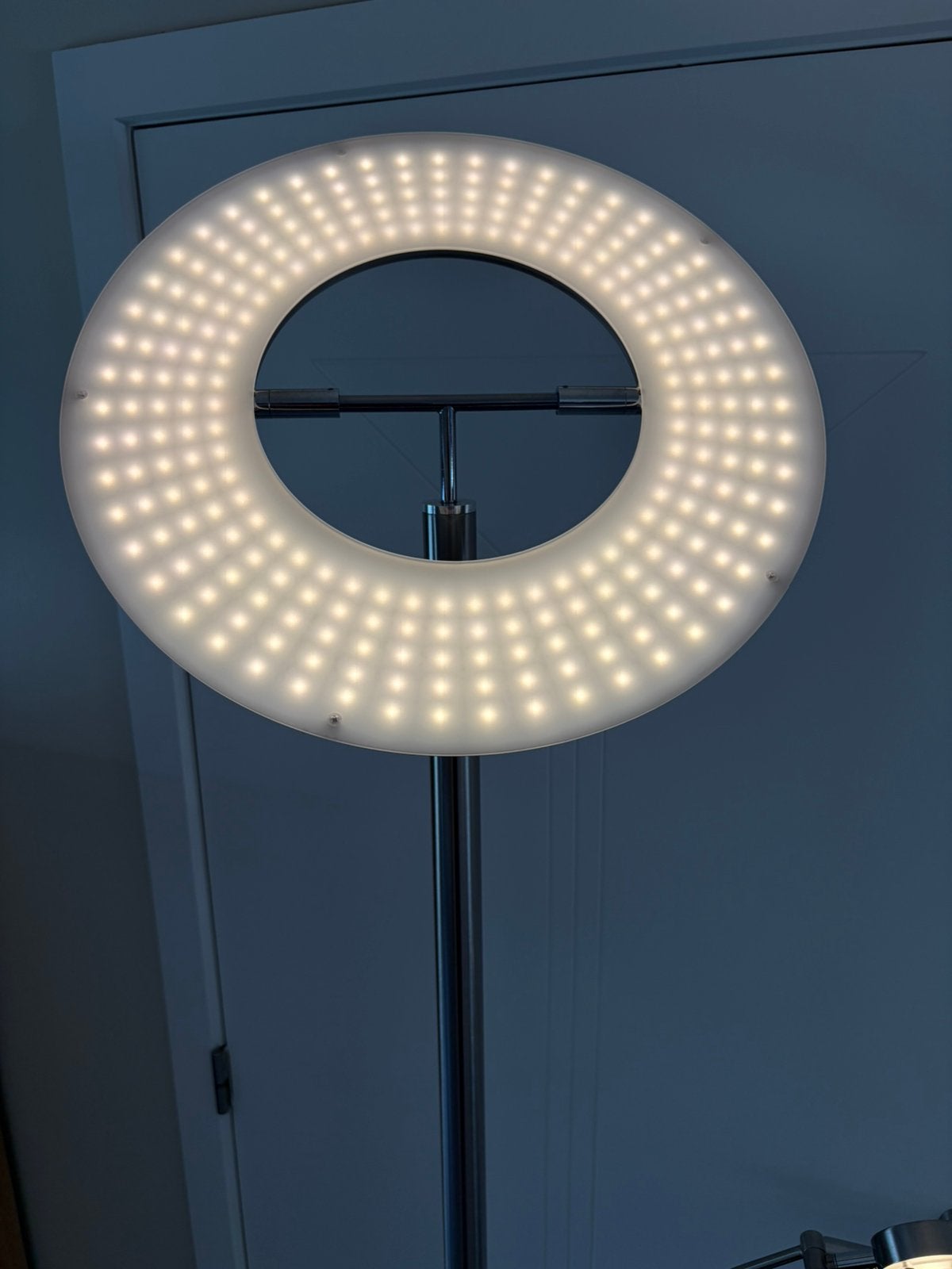 Design vloerlamp inox, Huis en Inrichting, Ophalen, Gebruikt
