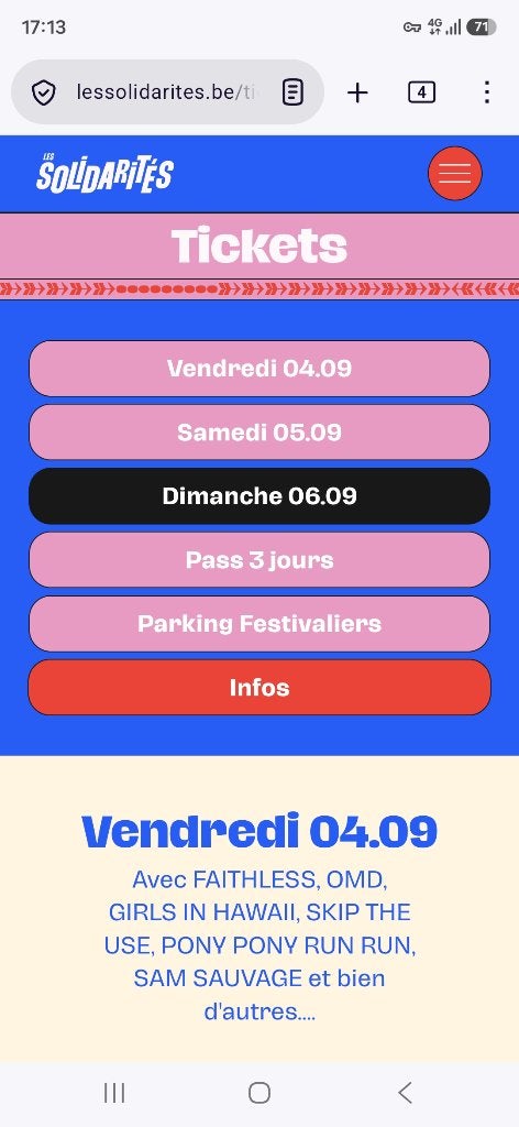 Tickets Solidarites Namur, Tickets & Billets, Événements & Festivals, Deux personnes