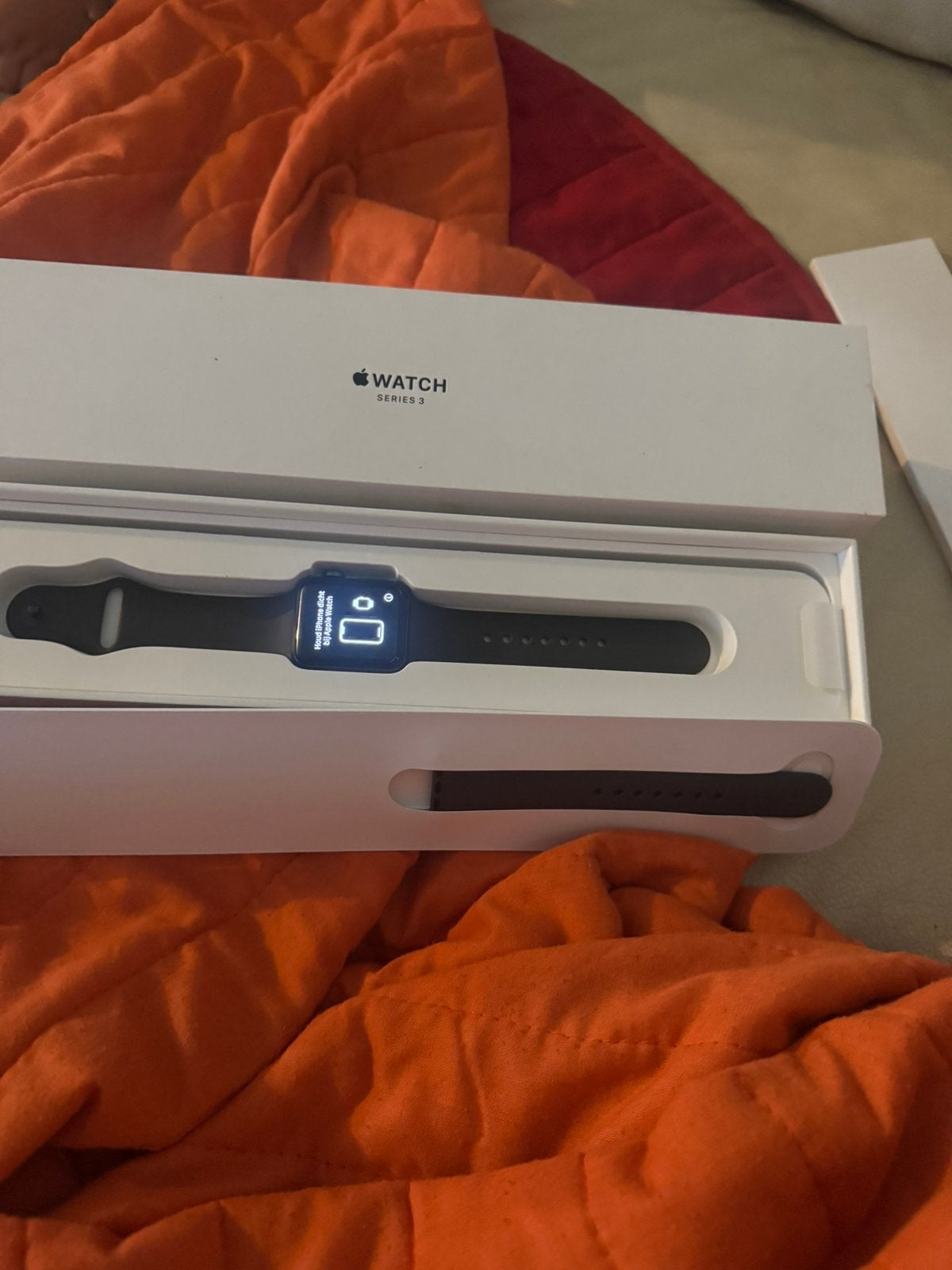 Apple watch serie 3 38mm space gray aluminium, Ophalen, Gebruikt, Overige merken