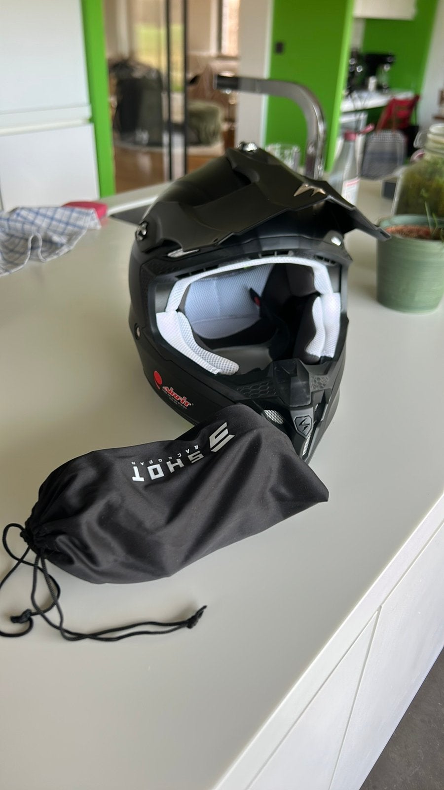 Scorpion helm met bril, Motoren, Ophalen, M