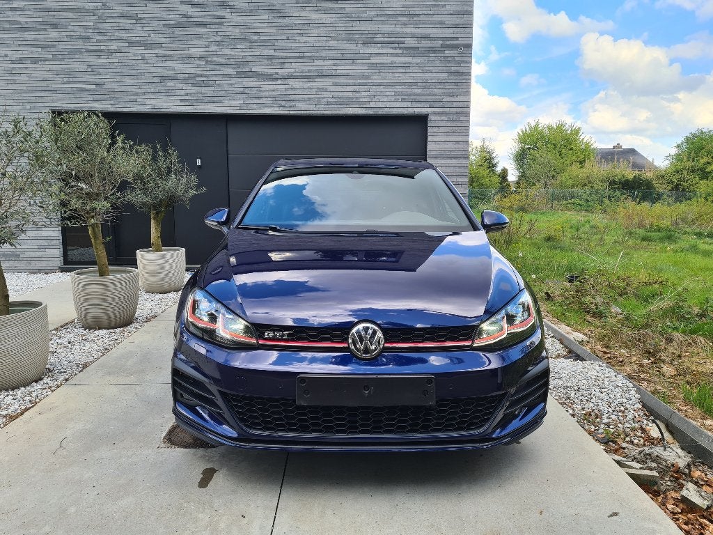 Volkswagen Golf 7.5 Gti automaat in topconditie, Auto's, Zwart, 4 cilinders, Blauw, Adaptive Cruise Control