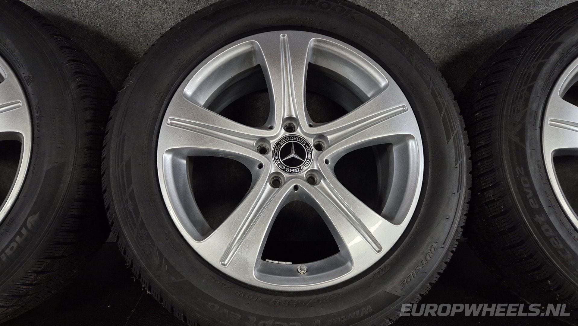 17 inch velgen Mercedes E klasse W213 W221 winterbanden, Gebruikt, -, -, Banden en Velgen