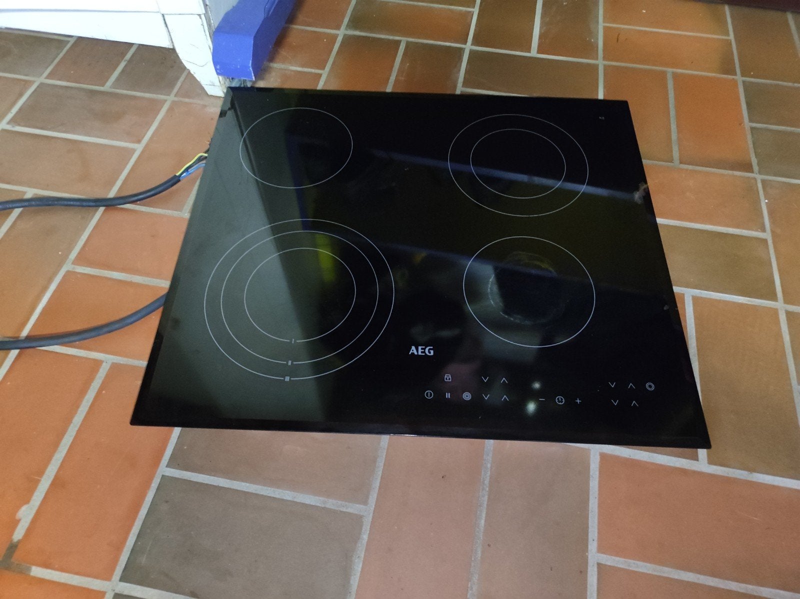 AEG Keramische kookplaat, Ophalen, Zo goed als nieuw, Inbouw, 4 kookzones