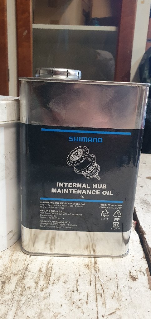Shimano Onderhoudsolie voor versnellingsnaven - 1000ml + vet, Fietsen en Brommers, Ophalen, Zo goed als nieuw, Wielgereedschap