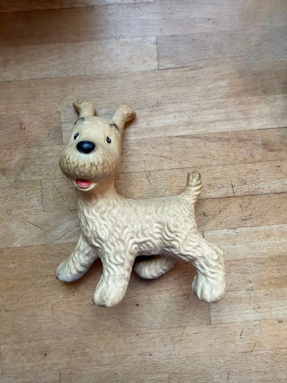 Figurine jouet couineur pouet milou Bobbie, Collections, Enlèvement ou Envoi, Utilisé, Animal