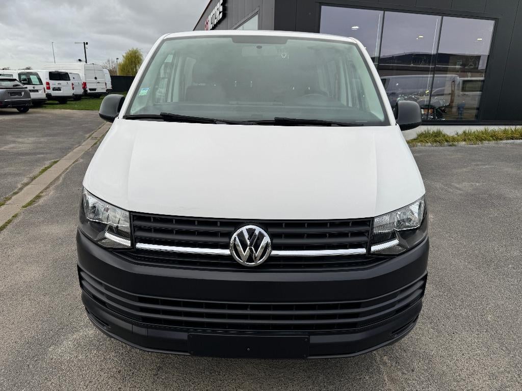 Volkswagen Transporter 2.0 tdi T6 6plaatsen dubbel cabine, Auto's, Voorwielaandrijving, 4 cilinders, Volkswagen, Wit