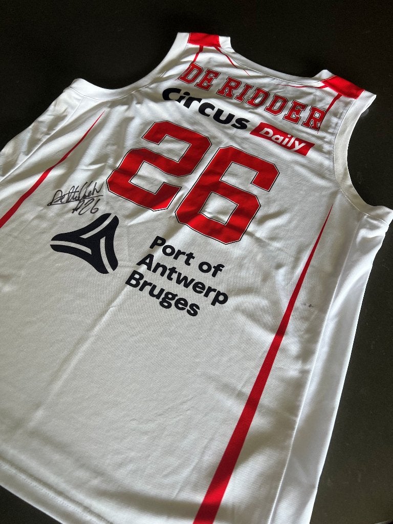 Gesigneerde jersey - DE RIDDER - XL, Enlèvement, Comme neuf, Vêtements