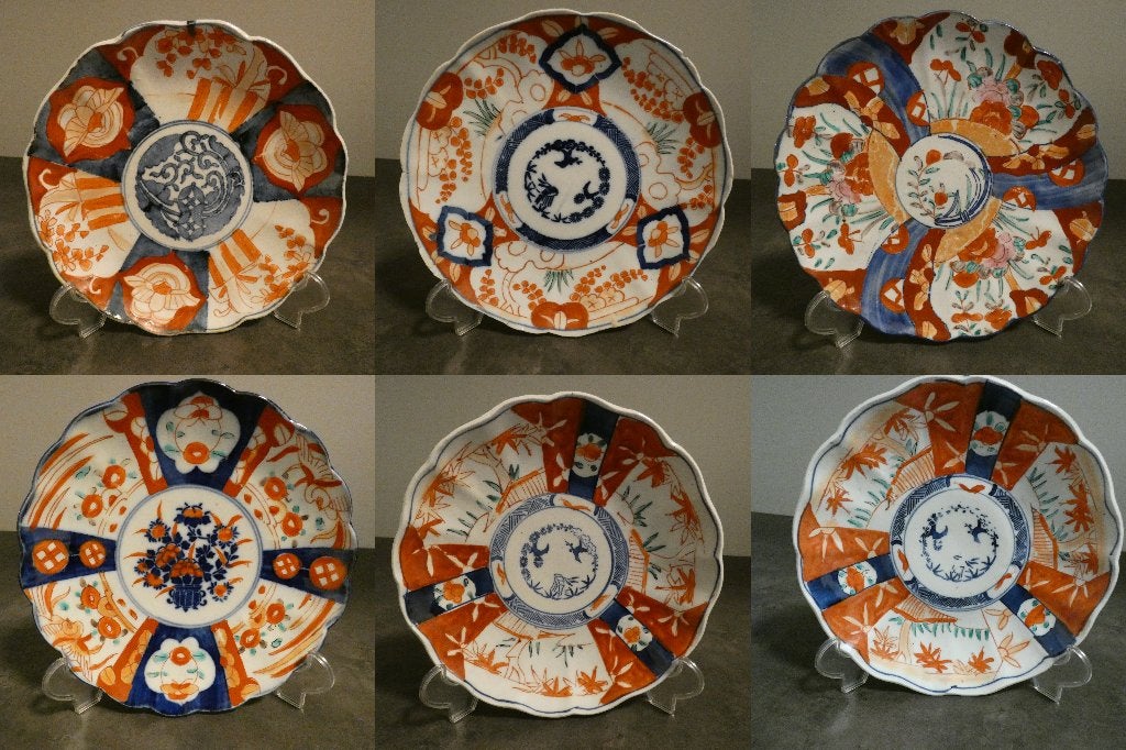 6x Imari bord - Japan - 19e eeuw [1581], Ophalen of Verzenden