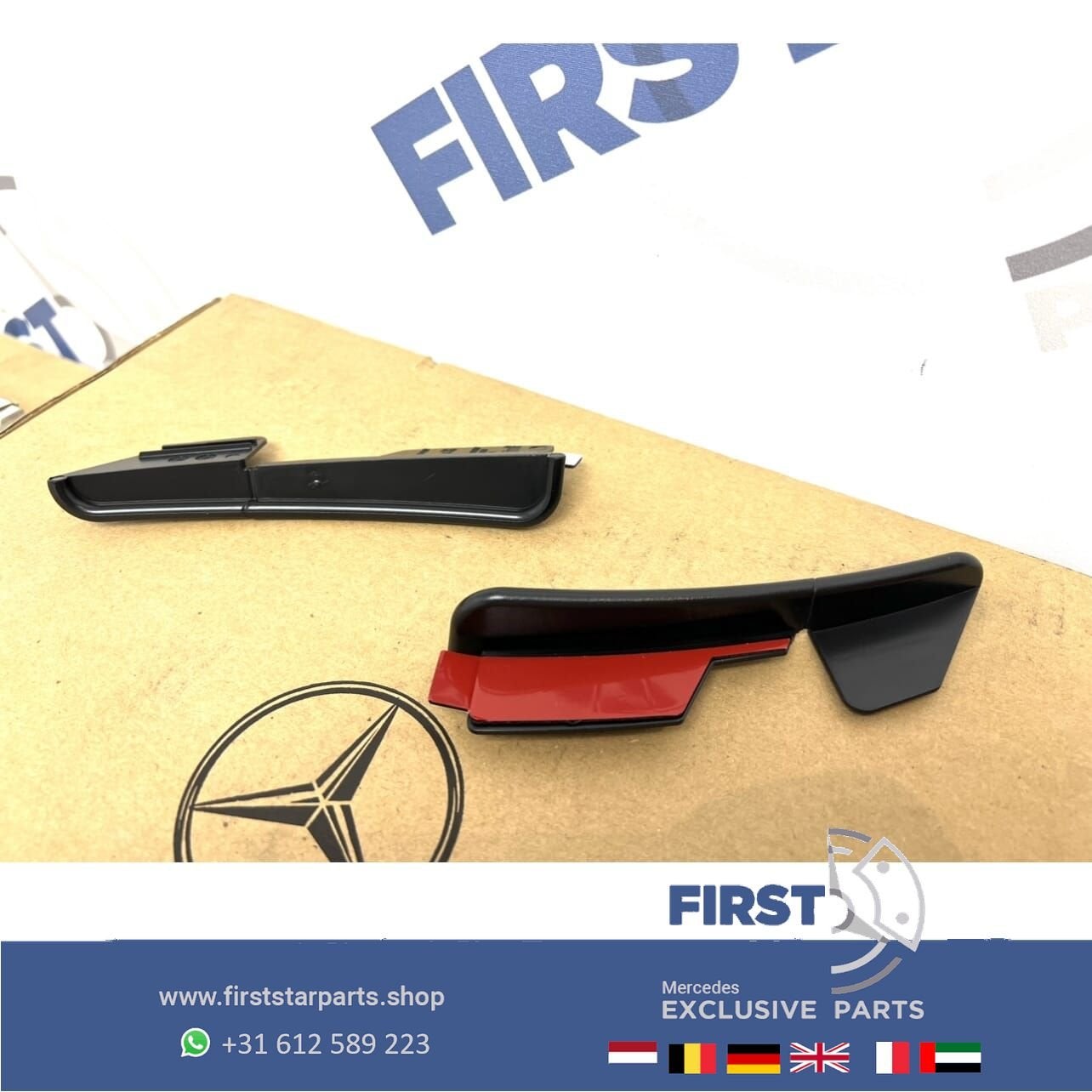AMG WIELKAST AERO SPLITTER SET ACHTERSCHERM SPOILER L/R Merc, Gebruikt, Ophalen of Verzenden, Achter, -