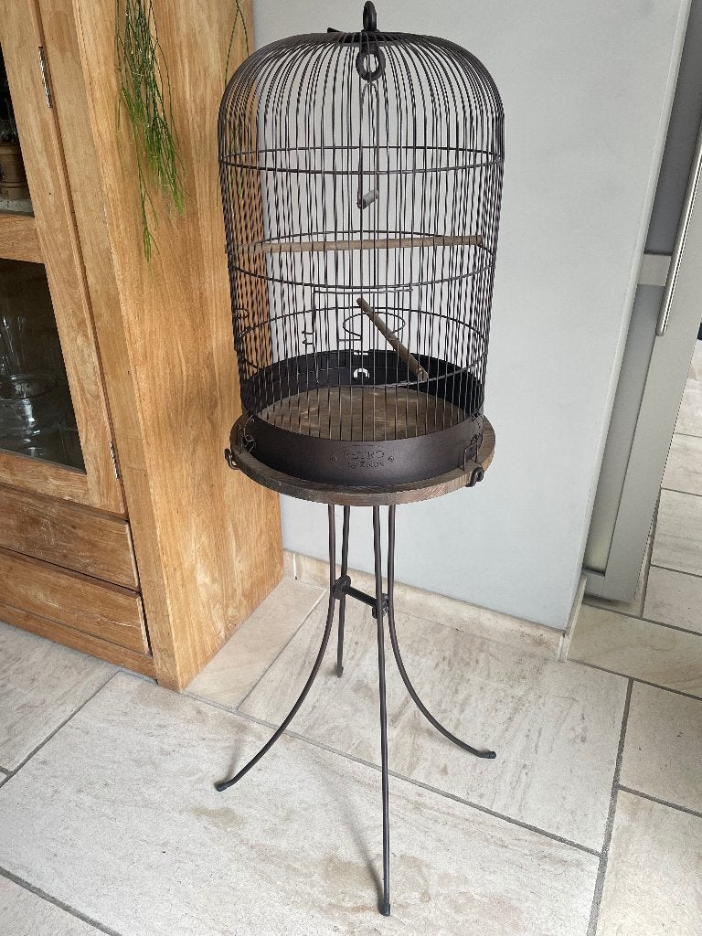 Retro vogelkooi, Enlèvement, Comme neuf, Autres matériaux, Cage à oiseaux
