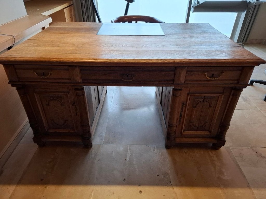 Antiek eiken bureau, Antiek en Kunst, Ophalen