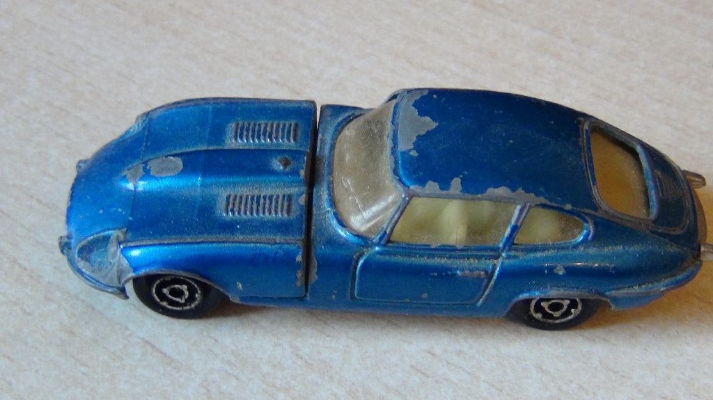 voiture miniature jaguar type E V12 1/60, Enlèvement ou Envoi, Utilisé, Voiture, Autres marques