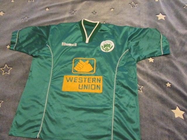 Raja Casablanca - voetbalshirt - vintage - 2000 - groen, Verzamelen, Ophalen of Verzenden, Gebruikt, Shirt