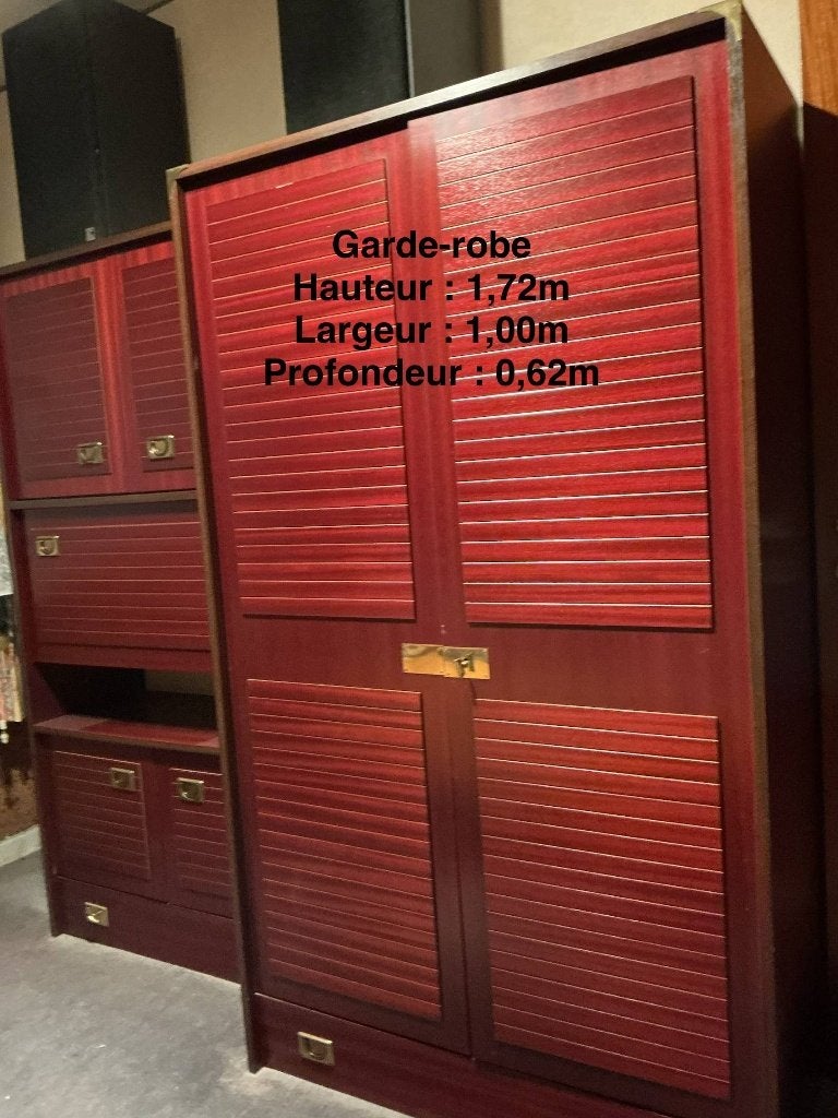 Chambre à coucher, Enlèvement, Utilisé, Une personne, En acajou