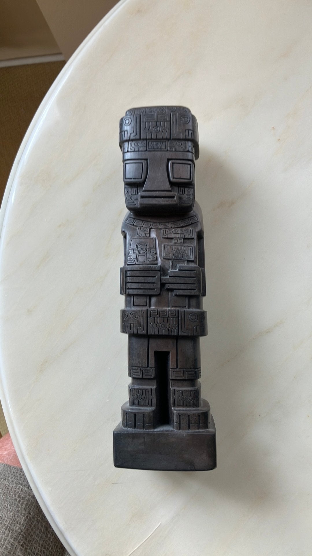 Beeld Bolivia - la Paz - polystone, Enlèvement ou Envoi, Patiné, Bois, Statue