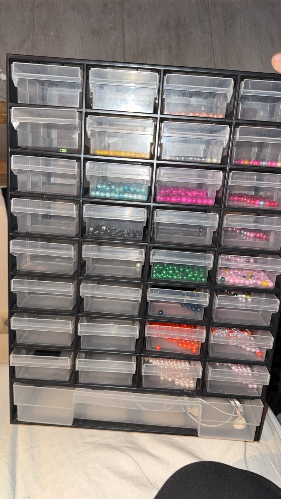 Parels voor soeraden te maken, Handtassen en Accessoires, Beautycases, Ophalen, Zo goed als nieuw