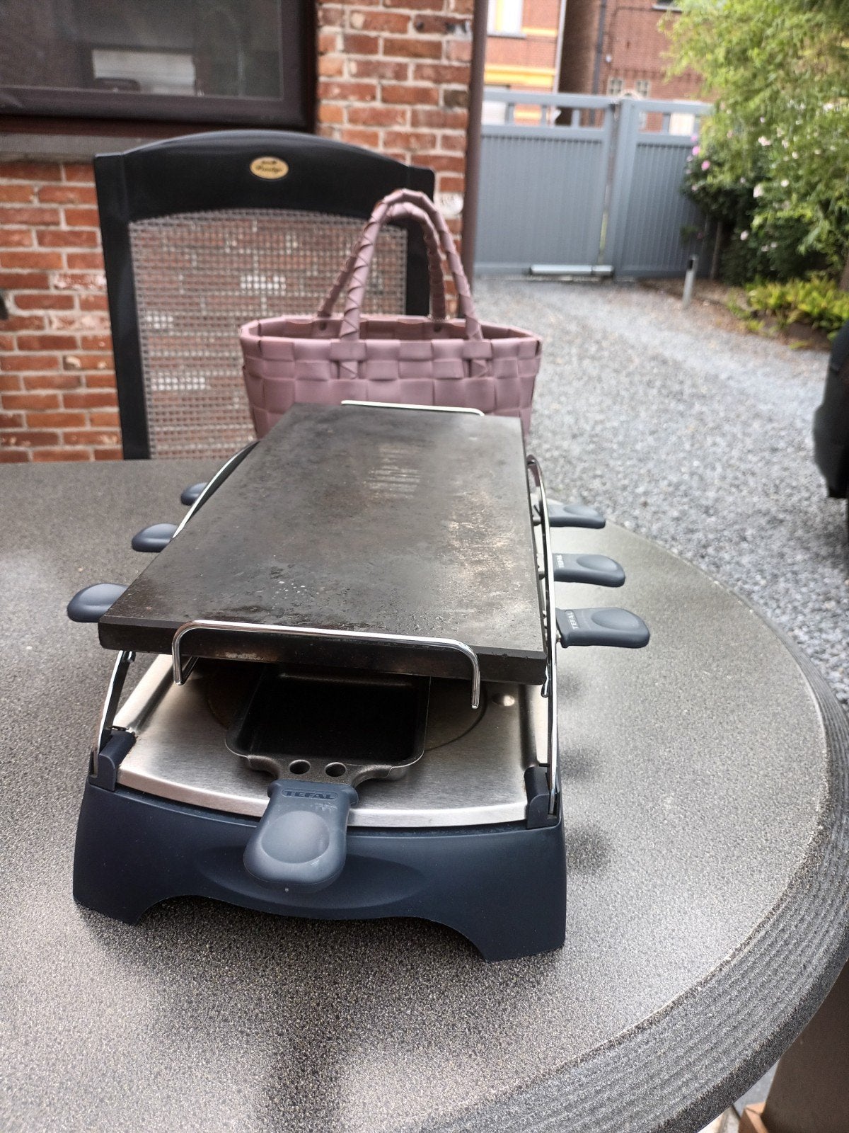 Tekoop steengrill met gourmet set, Electroménager, Enlèvement, Utilisé, Gril en pierre