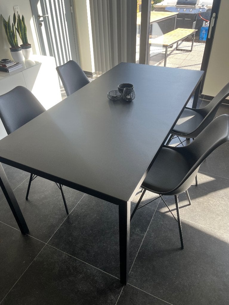 Eettafel 4-6 personen, Huis en Inrichting, Ophalen, Gebruikt, 50 tot 100 cm, Rechthoekig