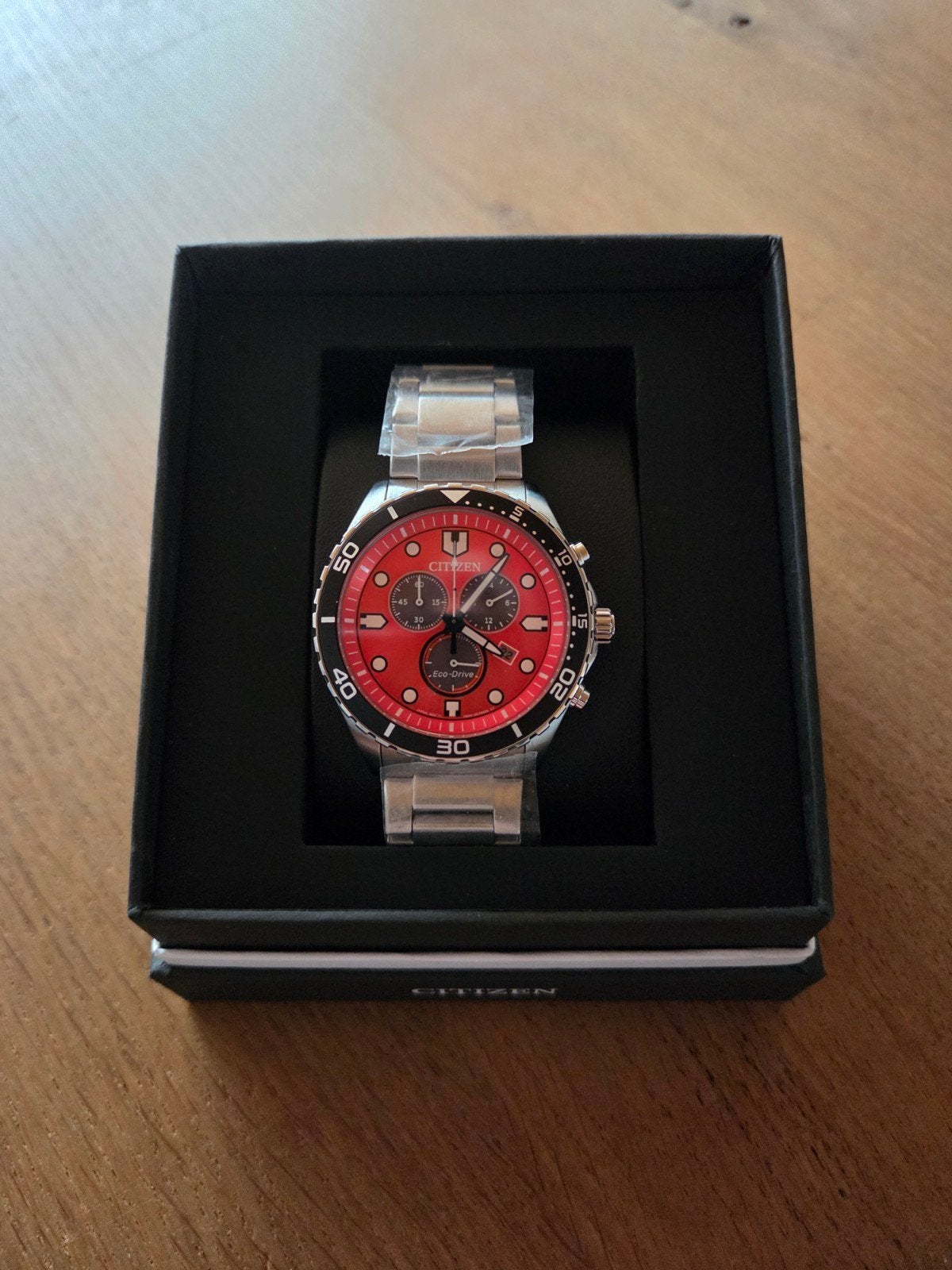 Citizen Eco-Drive Chronograaf AT2560-84X – NIEUW, Bijoux, Sacs & Beauté, Enlèvement ou Envoi, Acier, Acier, Citizen