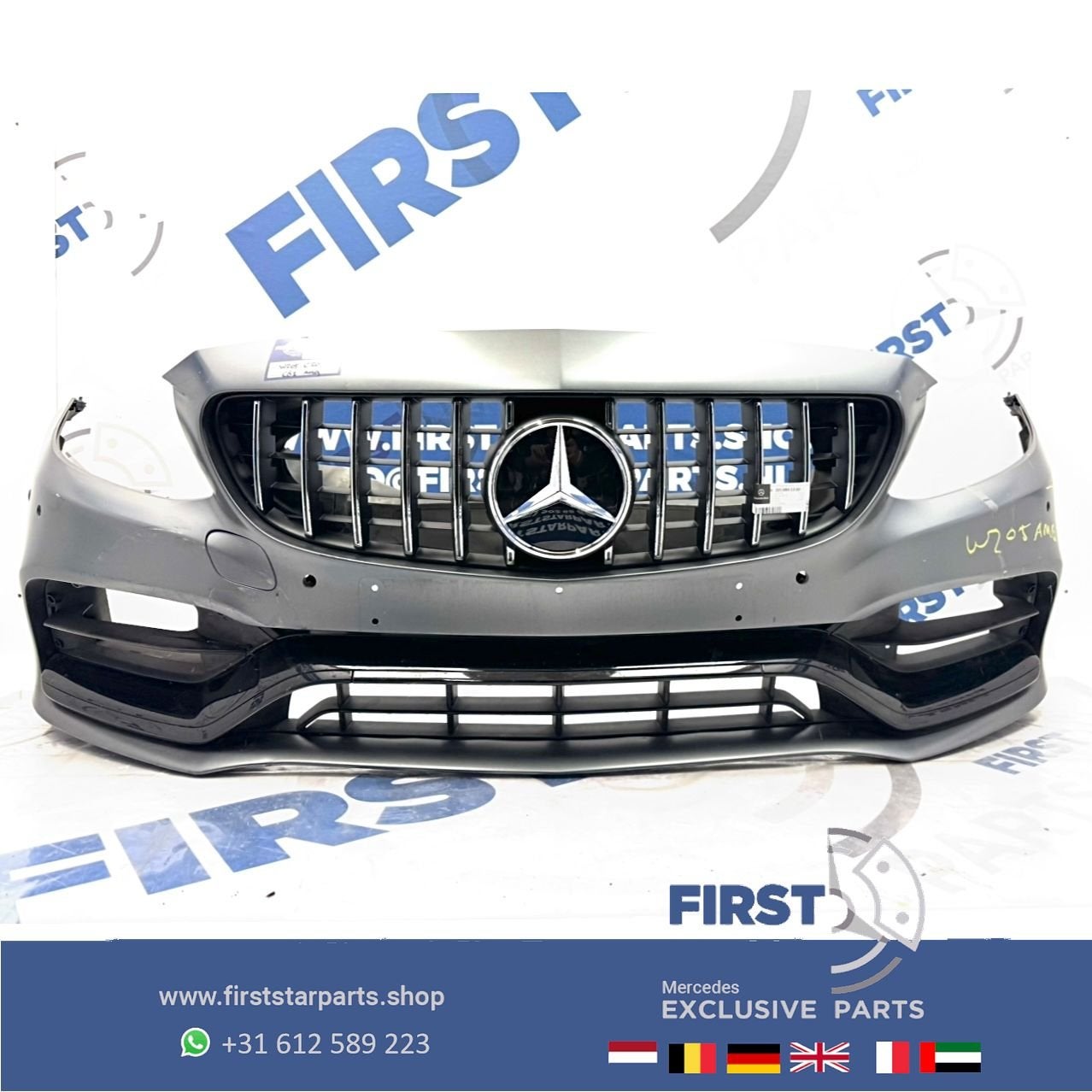 C205 C63 AMG FACELIFT BUMPER COMPLEET A2058804701 Mercedes C, Utilisé, -, Avant, -