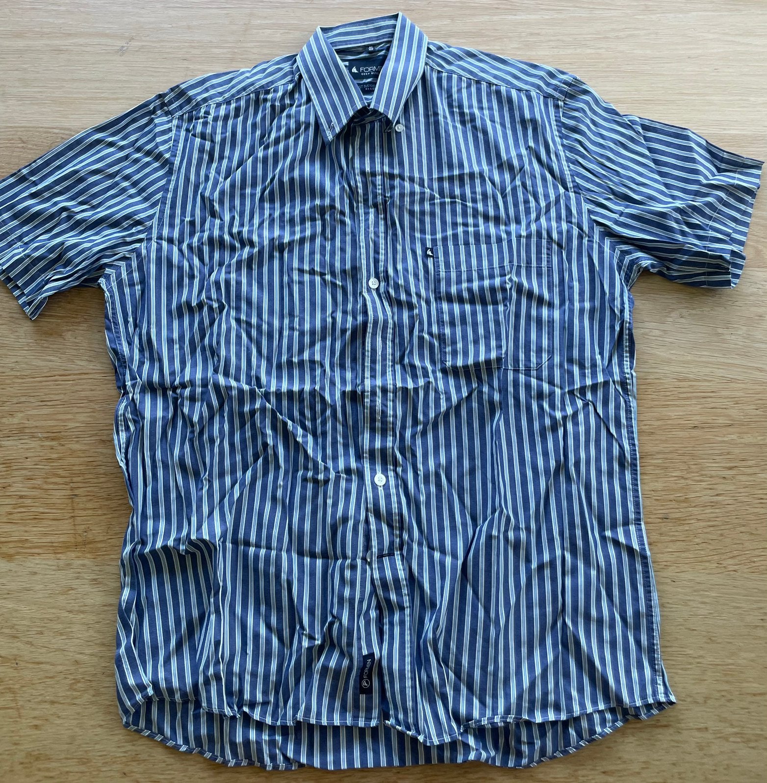 Hemd formen nieuwstaat 41/42, Kleding | Heren, Overhemden, Ophalen of Verzenden, Zo goed als nieuw, Blauw, Halswijdte 41/42 (L)