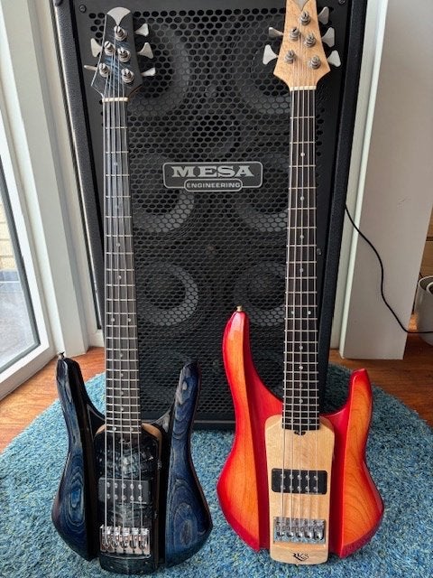 RKS Wave 5-snarige bassen (USA handbuild), Musique & Instruments, Instruments à corde | Guitares | Basses, Comme neuf, Électrique