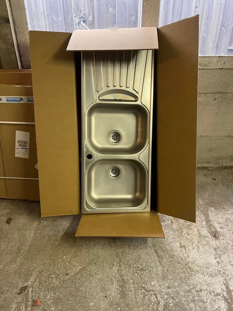 Spoelbak 120cm lang 50cm breed, Huis en Inrichting, Keuken | Keukenelementen, Ophalen, 100 tot 150 cm, 50 tot 100 cm, Zo goed als nieuw